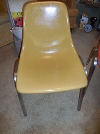 Howell Mid Century Gold Side Chair