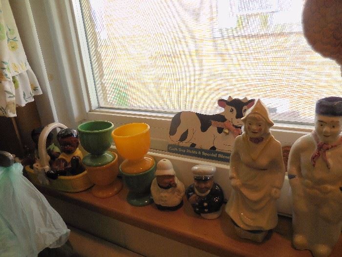 Cows, Egg Cups, S/P Shakers