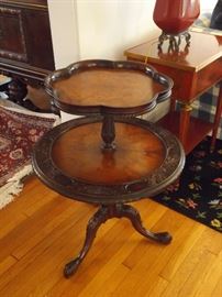 2 Tier Mahogany Table