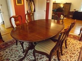 Stratton Ding Room Table Set with 8 Chairs. 68" Long, Expands to 116". 45" Wide. 