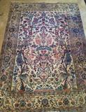Pre 1900's Silk Persian Kashan Mohtasham Tree of Life
3'4" x 4'10"
$750.00