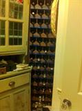 wine rack from an old hotel which holds 91 bottles