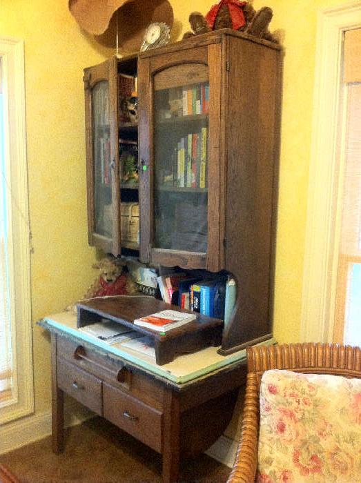 antique HOOSIER cabinet