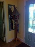 antique custom made hall tree