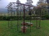 wrought iron gazebo.