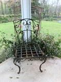 wrought iron arm chair - there are 2 of these