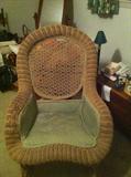 wicker rocker