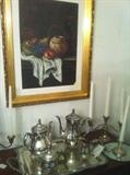 silver plate tea service