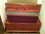 Cavalier cedar chest opened