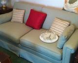 sage green sofa