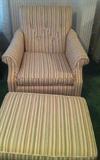 club chair with ottoman