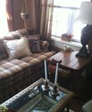 den sofa, tables, lamp