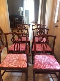6- Mahogany chairs in great condition