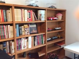 Bookshelves for sale, models cars