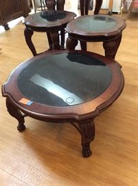 Set of three tables, priced as a set only. 