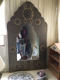 Indian inspired large mirror