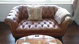 Chesterfield Leather Love seat