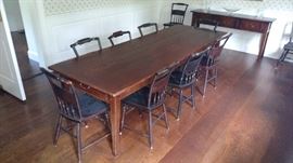 Antique 1790's Farmhouse Dining Room Table.
