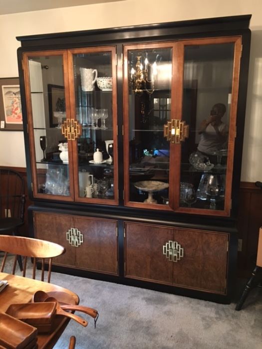 Beautiful china cabinet by Century Furniture.  Matching server available