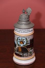 Antique German beer stein