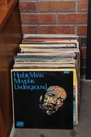 A small section of the many records, CD's, and cassette tapes - Jazz, Classical, Folk, music from the 60's and 70's