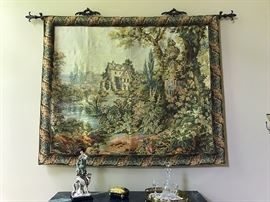 Vintage Italian Countryside Old World Charm Tapestry (Made In Italy)