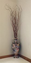 Luxury Vintage Hand Painted Chinese Floor Vase