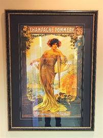 Framed Champagne Pommery Art Print