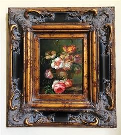 Vintage Framed Floral Still Life