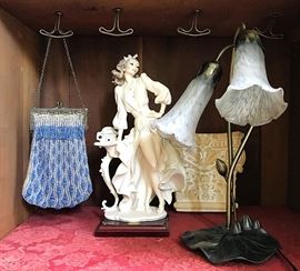 Antique Beaded Purse, Florence Statuette & More