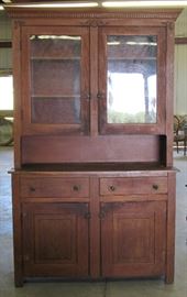 Antique Oak Stepback Cupboard