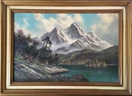 Anton Gutknecht (1907-1988); The Sierras; Oil Painting signed by the Artist