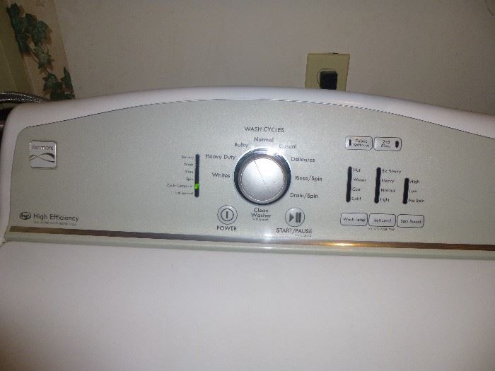 KENMORE HIGH EFFICIENCY WASHER 