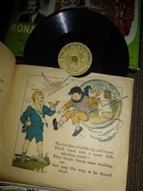 ANTIQUE BOOK WITH RECORDS - SECOND BUBBLE BOOK 