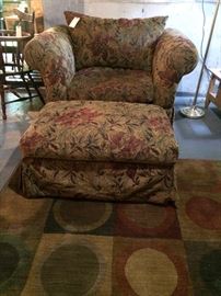CHAIR AND A HALF WITH OTTOMAN 