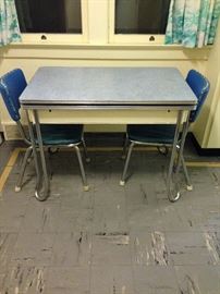 Mid-Century chrome table and chairs