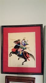 Japanese oil on silk