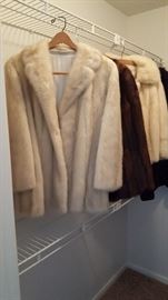selection of fur coats