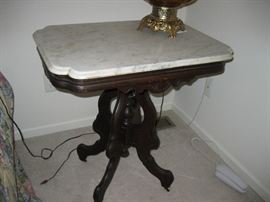 marble top table, victorian