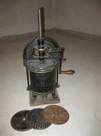 Antique Grinder with Attachments