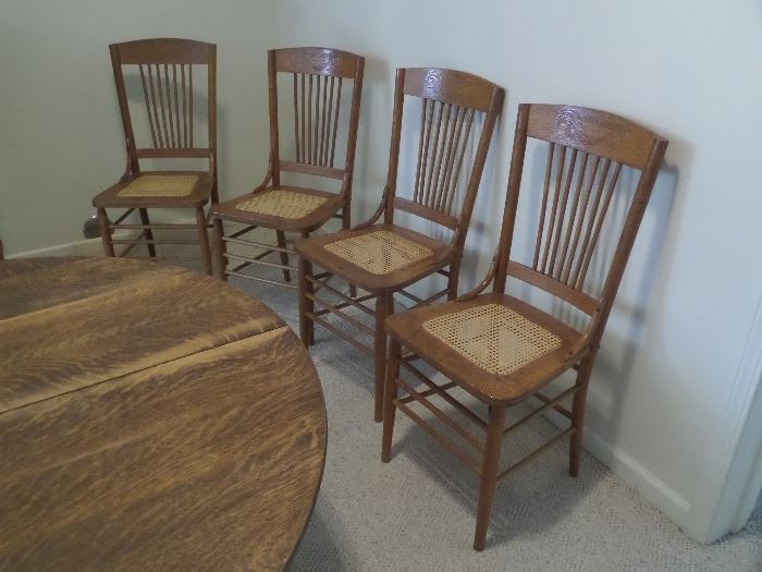 Sold in a set of 4 - there is a small matching table.