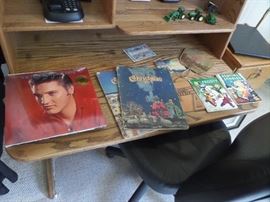 Records and more vintage books.....
