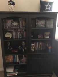 Bookcases - one with storage