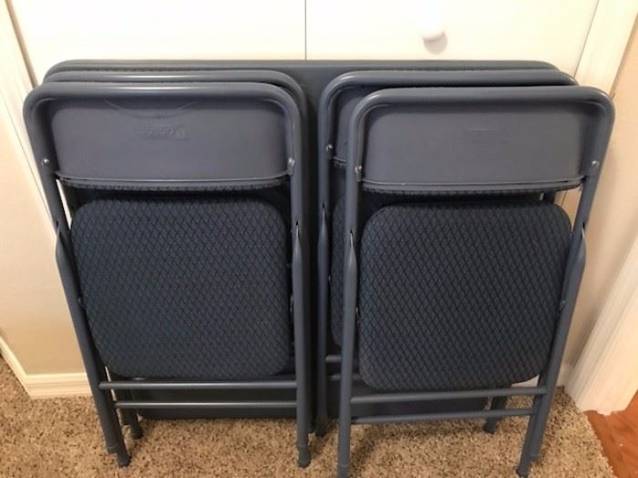 One of two folding table and chairs sets - both are new
