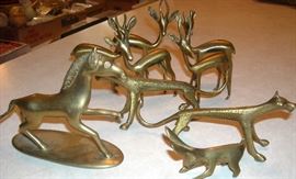 Benin brass animals