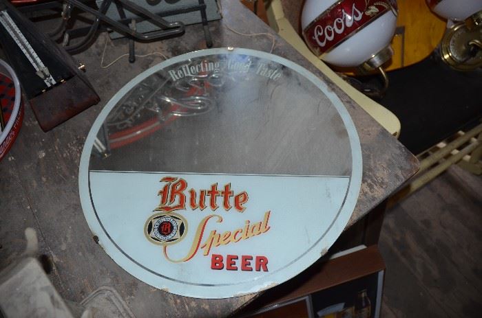 Butte special beer mirror rare