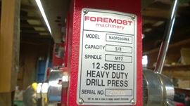 12 speed drill press - Foremost Machinery