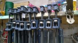 Clamps and more clamps. Many more than pictured.