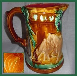 Frie Onnaing PV Made in France Majolica Pitcher 