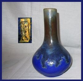 Fulper Vase with Ink Mark on Base  